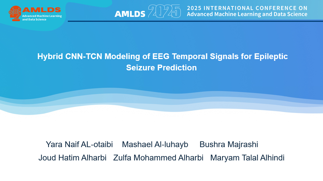 First page of the presentation at IEEE AMLDS 2025